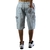 Bermuda Jeans Cargo Trip Side Grafite Baggy - B031 na internet