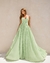 Vestido plissado com babado - comprar online