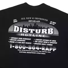 Hotline Tee in Black Disturb - Banzai Surf Company