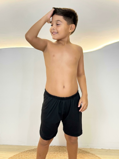 Samba Canção Infantil Masculino Liso - Liso Preto (588) - comprar online