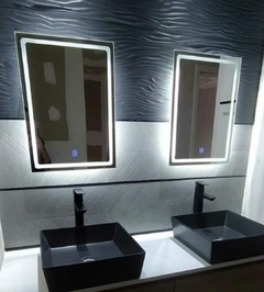 RECTANGULAR LED TOUCH 80X60CM Vertical - 3 Colores de Blanco!!! en internet