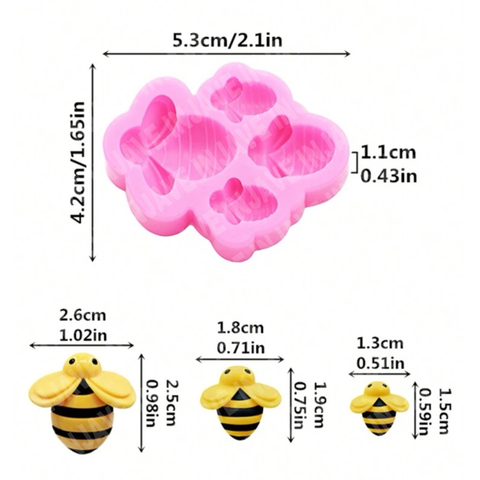 Molde Silicon Abejitas