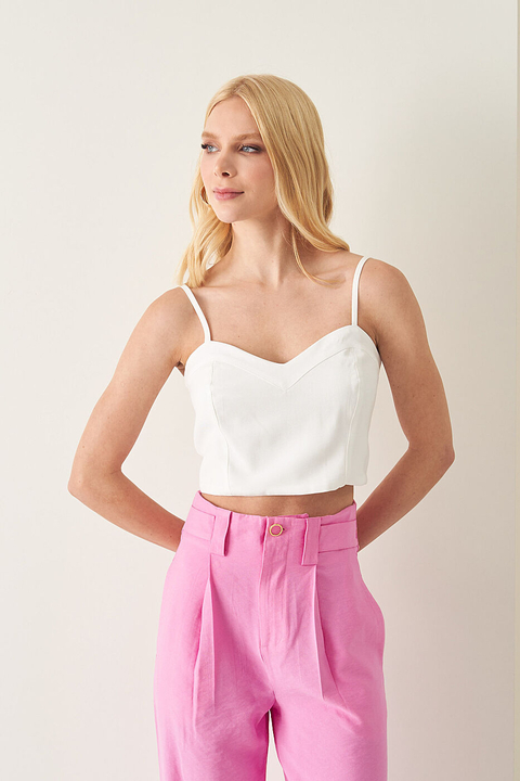 CROPPED MAYFAIR DECOTE CORACAO