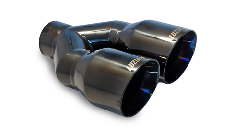 Ponteira Dupla em Aço Inox P027 – Titanium Black