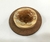 Escultura "Polvo" em base de MDF, com madeira, casca de noz e resina acrílica. 12 x 3,5 cm. Itens reciclados. Arte assin - Raridades Curitiba