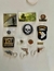 Lote 11 peças originais diferentes militaria e afins. Pins,, emblemas, chaveiros, bússola... Aproveite! Barato! Coleção