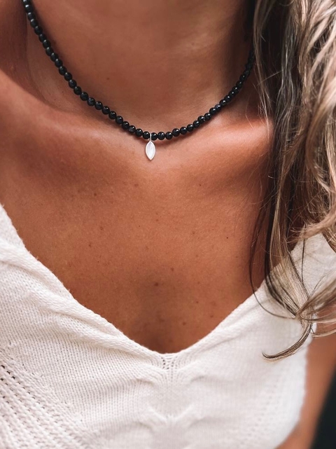 Gargantilha Pedras Goldstone | GA046