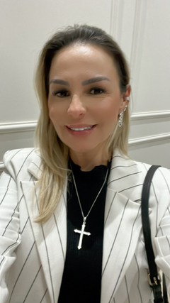 Gargantilha Cruz Alto Relevo | GA031