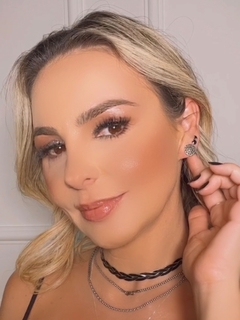 Brinco trio ponto de luz black | BR006