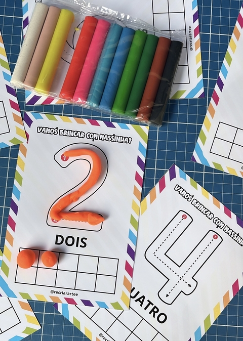 CARDS NUMÉRICOS - MASSINHA