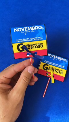 PORTA-PIRULITO - NOVEMBRO AZUL
