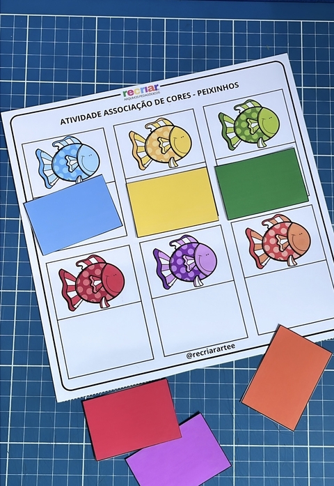 ATIVIDADE - ASSOCIAÇÃO DE CORES - PEIXINHOS