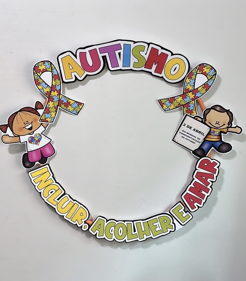MOLDURA BAMBOLÊ - Dia Mundial de Conscientização do Autismo - comprar online