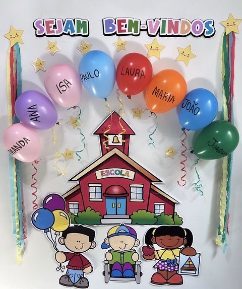 MURAL - BEM-VINDOS - BALÕES