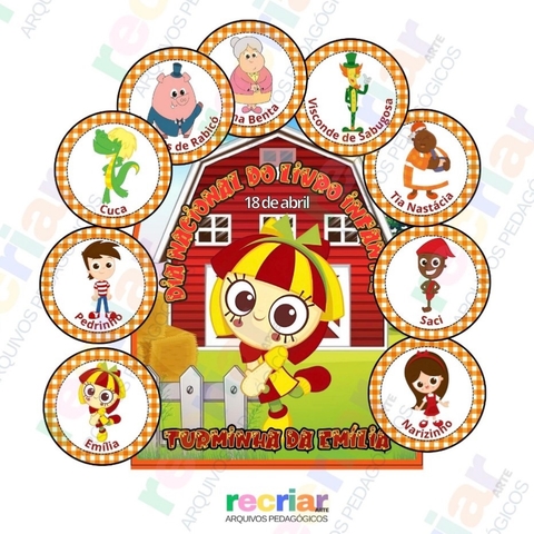 KIT DIA NACIONAL DO LIVRO INFANTIL (LUVA E CARTÕES)