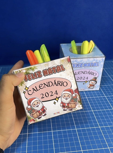 PORTA-CANETA/CALENDÁRIO - NATAL