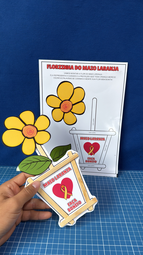 ATIVIDADE - FLORZINHA DO MAIO LARANJA - comprar online