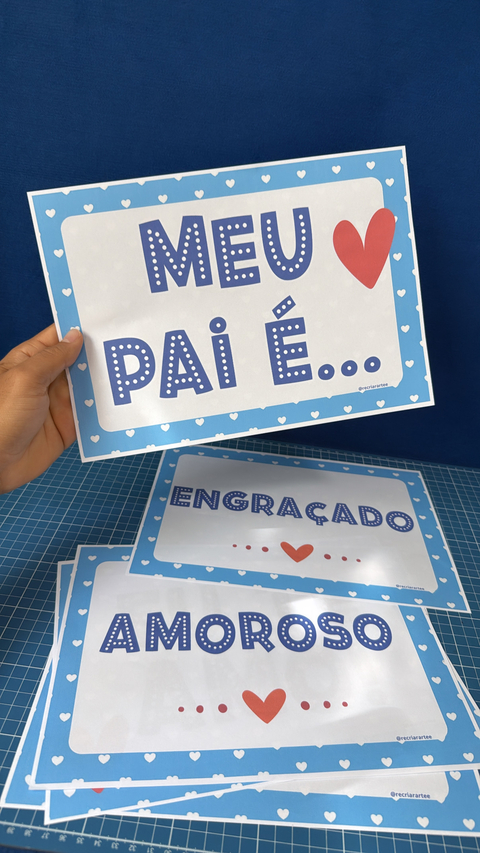 PLAQUINHAS PARA APRESENTAÇÃO - DIA DOS PAIS - comprar online