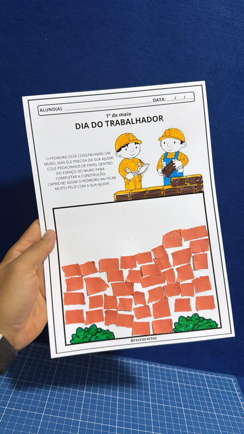 ATIVIDADE - DIA DO TRABALHADOR - PEDREIRO - comprar online
