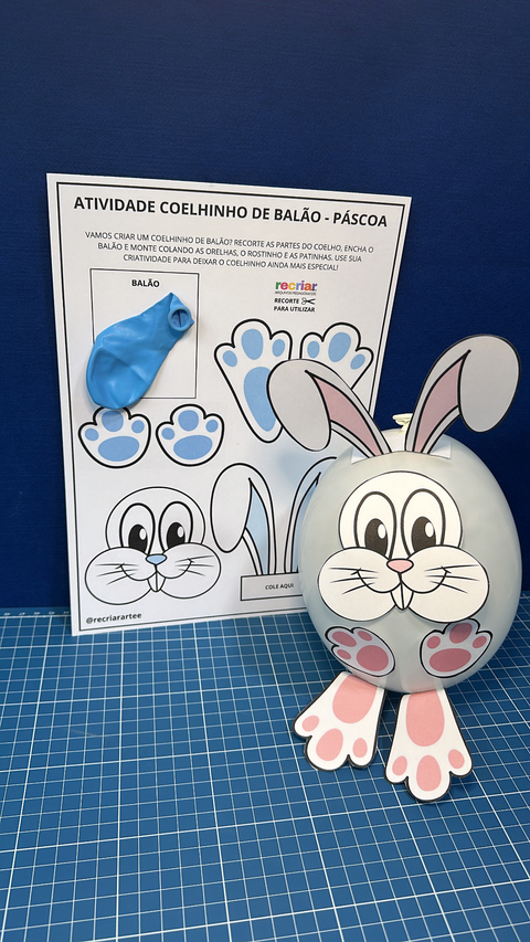 ATIVIDADE - COELHINHO DE BALÃO - PÁSCOA - comprar online