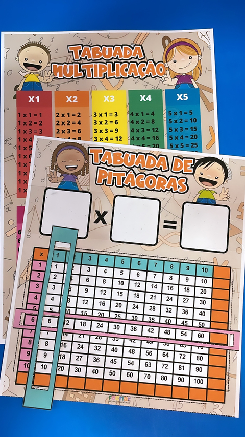 TABUADA DE PITÁGORAS - LARANJA