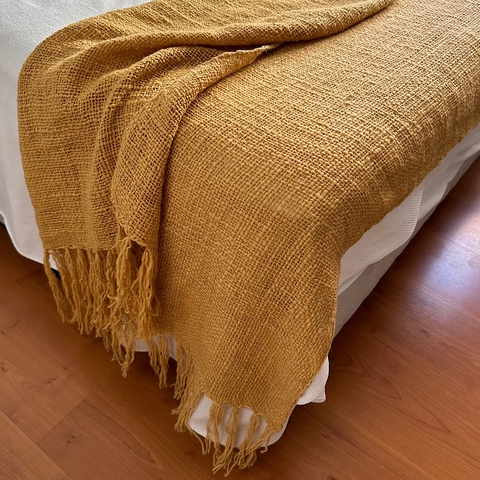 Manta-Pie de cama lana de oveja 220x100
