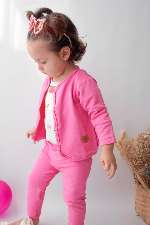 PINK | CAMPERA SIN CAPUCHA RUSTICO FRISA