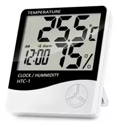HIGRÓMETRO HTC-1, MEDIDOR DE TEMPERATURA, RELOJ Y MEDIDOR DE HUMEDAD - comprar online