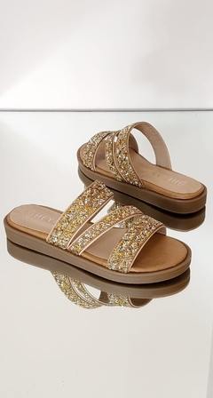 Sandalia Hucy oro en internet