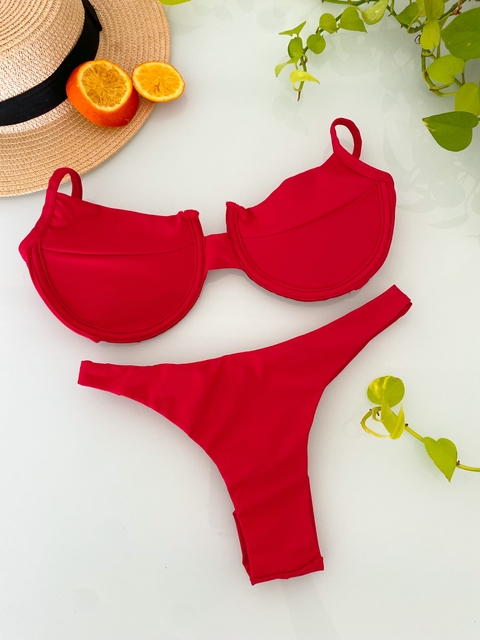 Bikini Retrô Vermelho