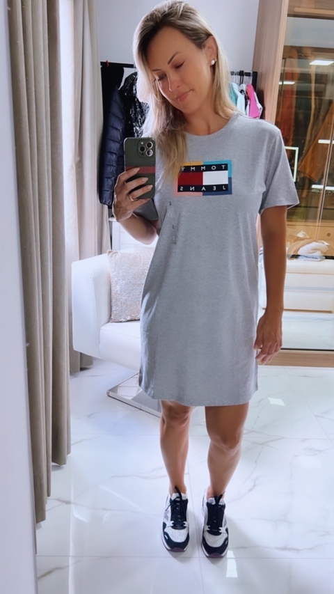 Vestido Tommy Hilfiger- tam P na internet