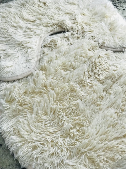 Jogo de Banheiro Pelego 3 Peças Bege