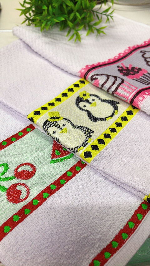 Kit Pano de Prato / Copa Genova Atoalhado c/ 3 unidades