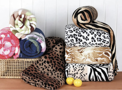 Manta Fofão Casal Estampada