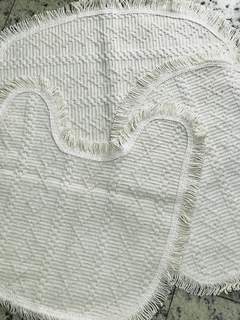 Jogo de Banheiro Mandacarú 3 Peças Cru