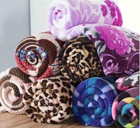 Manta Fofão Casal Estampada Kit c/ 2 unidades