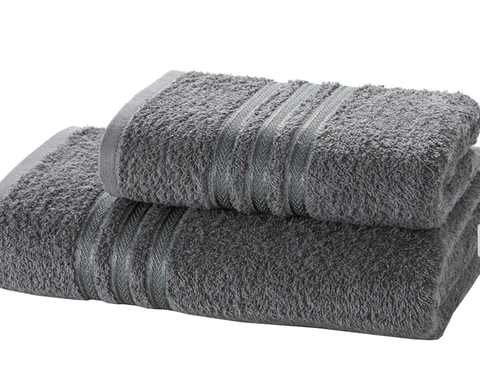 Toalha de Rosto Priori Döhler 50x70 Grafite