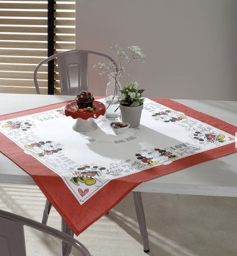 Toalha de Mesa 78cm X 78cm Mickey Mouse