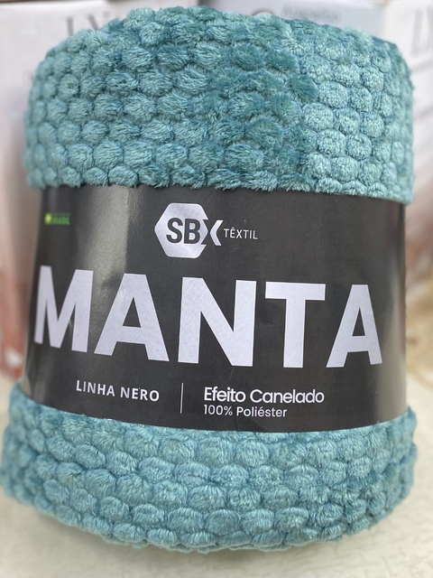 Manta Nero Canelada Queen- Verde