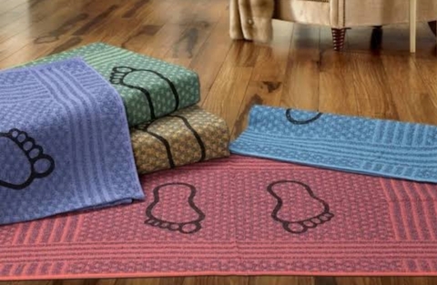 Tapete Piso Atoalhado Pé