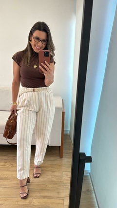 Calça Listrada Angela - comprar online