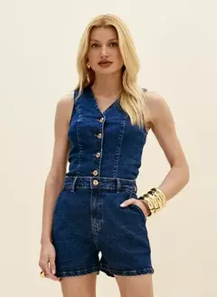 Shorts Feminino Denim Bolso Faca - DIMY