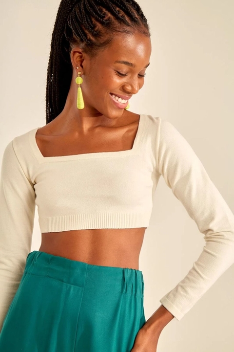 cropped tricot coast - off white - Oh, boy!