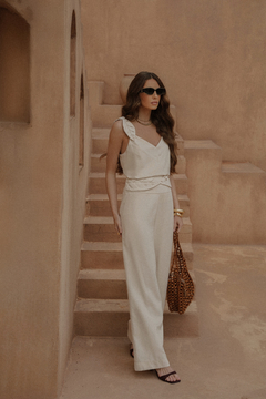 Imagem do Regata Decote V Folhas Elise: