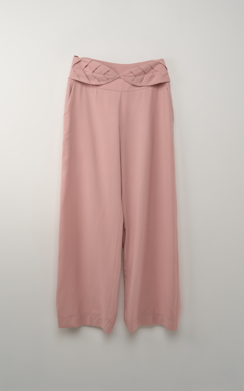 Calça de Alfaiataria com Detalhe de Folha Elise: