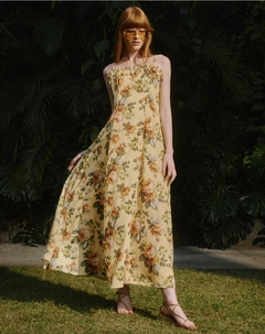 Vestido mídi estampado