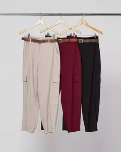 Calça Twill Bolso Cargo na internet
