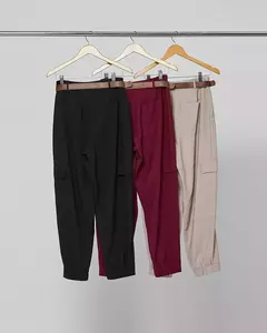 Calça Twill Bolso Cargo - comprar online