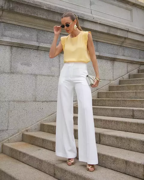 Calça Alfaiataria Pantalona Olga