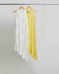 Vestido Twill Bordado C/Cintinho - comprar online